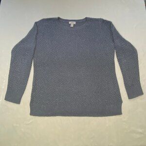 Loft Gray Textured Sweater